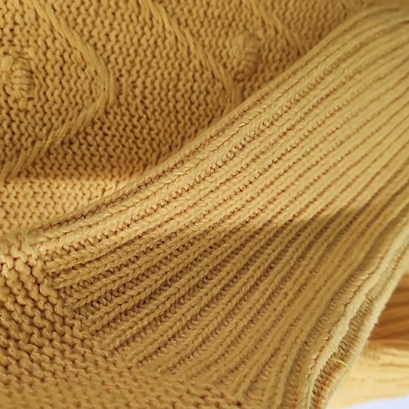 Ashley Stewart Golden Yellow Vneck Knit Sweater Plus Size - Picture 4 of 7